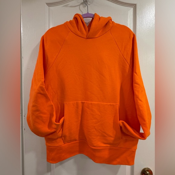 Everlane Tops - Everlane Orange Pullover Hoodie Organic Cotton Size M Unisex